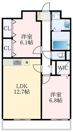 カーサ善の物件間取画像